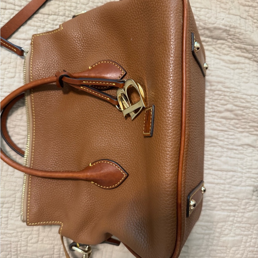 Dooney & Bourke Brown Gold Satchel